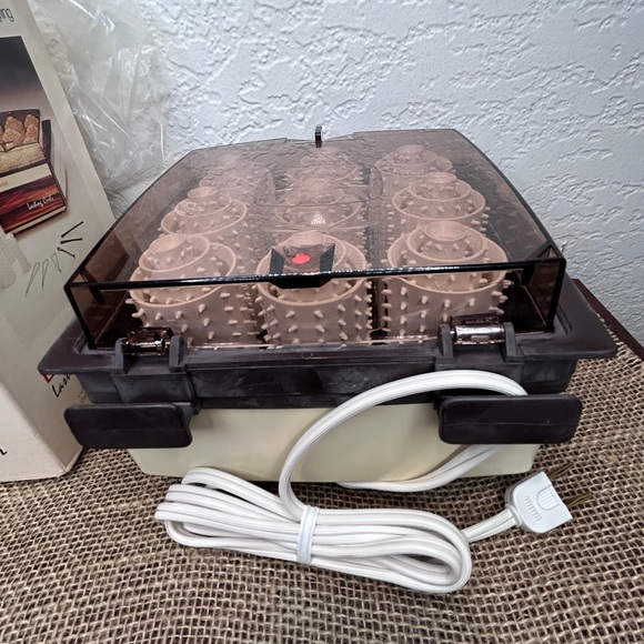 Vintage 1977 Lady Schick Lasting Curls Hairsetter/ Hot Rollers Hair Curler NEW - Picture 6 of 8